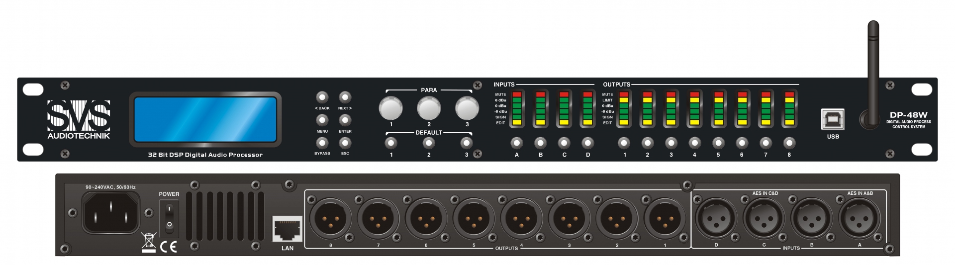SVS Audiotechnik DP-48W Цифровой процессор: 4 входа 8 выходов в Старом Осколе