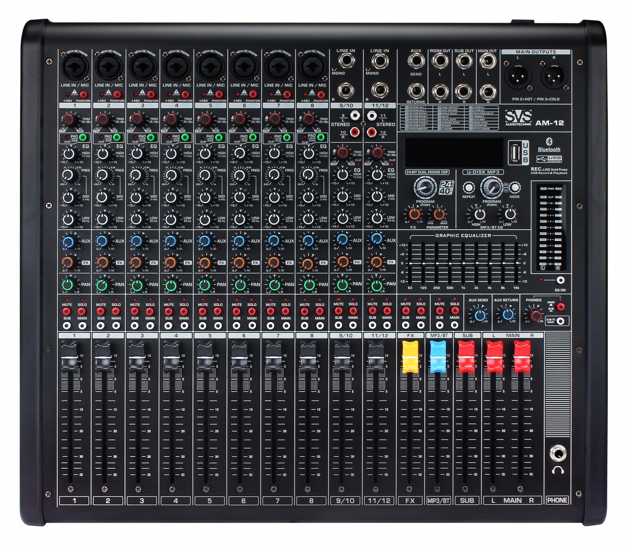 SVS Audiotechnik mixers AM-12 Микшерный пульт аналоговый, 12-канальный в Старом Осколе